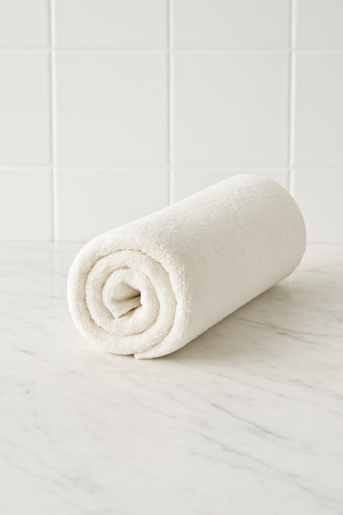 Ayak İz Desenli Banyo Önü Ayak Havlusu