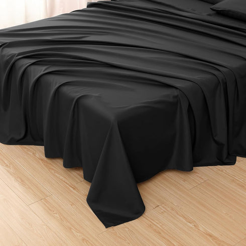 Siyah Çarşaf Seti - Pamuklu