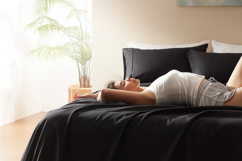 Siyah Çarşaf Seti - Pamuklu