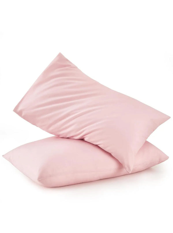 Pembe Pamuklu Bebek Yastık Kılıfı Seti