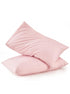 Pembe Pamuklu Bebek Yastık Kılıfı Seti