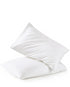 Beyaz Pamuklu Bebek Yastık Kılıfı Seti