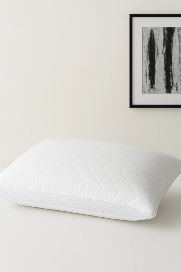 Air Flow Klimalı Yastık | Orijinal Ara Elyaf Kapitoneli | %100 Silikon Dolgu | 800 GR | Micro Saten