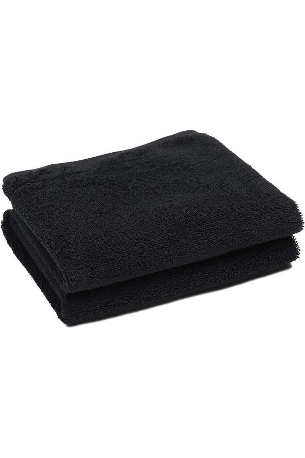 Siyah Spor Havlusu 50x90 El ve Yüz Havlusu %100 Pamuklu Micro Cotton BLCK V2 Gece Siyahı