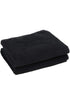 Siyah Spor Havlusu 50x90 El ve Yüz Havlusu %100 Pamuklu Micro Cotton BLCK V2 Gece Siyahı
