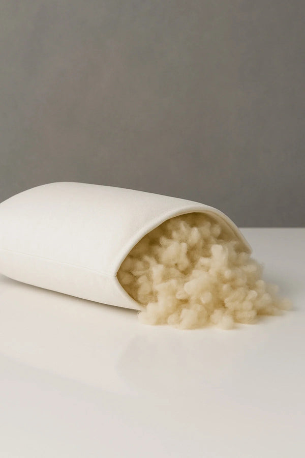 Orijinal Koyun Yünü Bebek Yastığı | 35x45 Cm | Organic | Hipoalerjenik | %100 Pamuk Kumaş