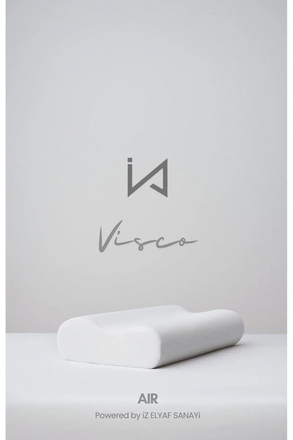 Air Visco Yastık | Çift Boyun Destekli | 40x60x14 Cm | 1000 GR | Ortopedik | Hafızalı Sunger