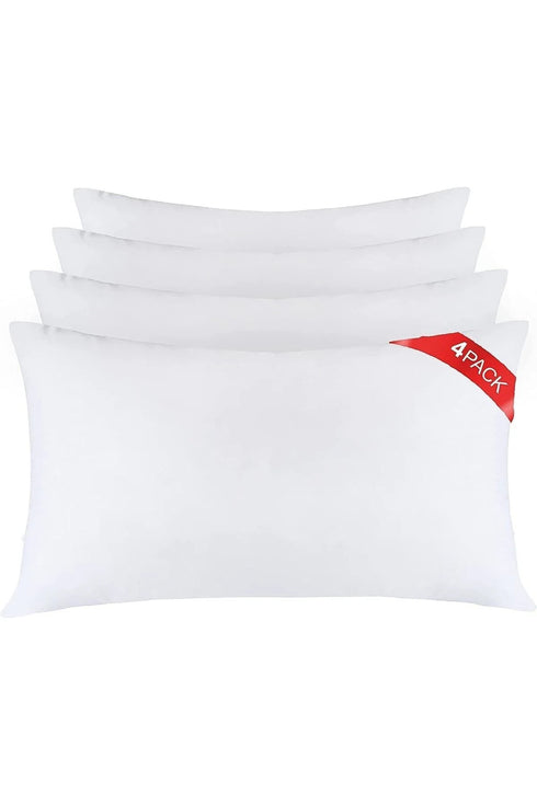 4 Adet Otel Yastığı Silikon Yastık 50x70 Saf Silikon Elyaf Dolgulu Yüksek Kalite Uyku Yastığı