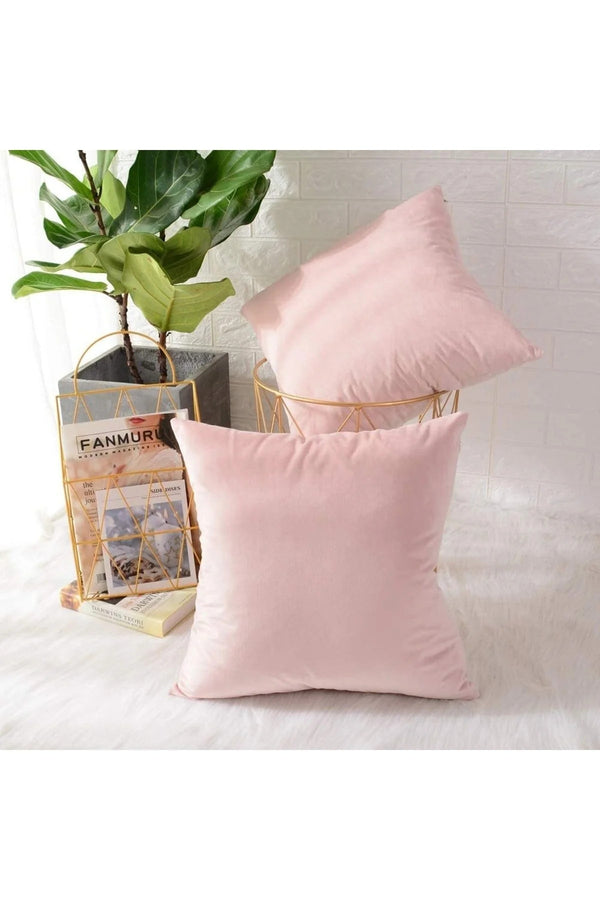 2li Pembe Kare Kırlent Iç Yastığı Ranforce Kumaş Silikonize Dolgu Ölçü Seçenekli Yüksek Kalite