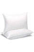 Premium Saten Yastık 2 Adet Beyaz %100 HCS Silikon Dolgu 50x70 Yumuşak Formlu