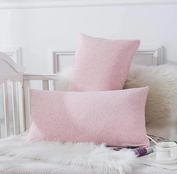 Bebek Yastık Kılıfı Seti 2 Adet Pembe %100 Pamuklu Kapaklı 35x45 - Premium Quality Baby Pillow Cover