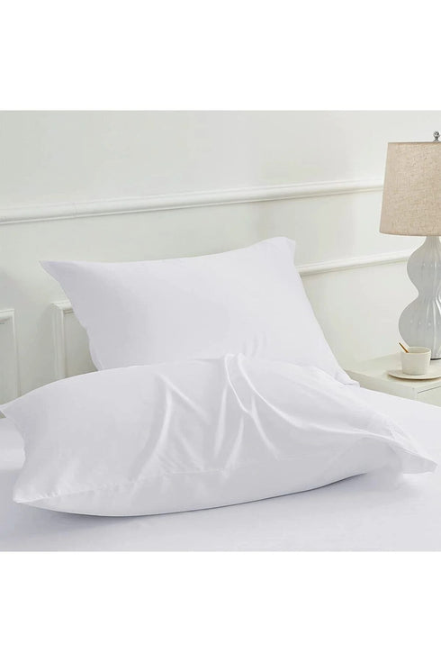 Iz Premium 2li Set Beyaz Bebek Yastık Kılıfı 35x45 %100 Pamuklu Kapaklı - Baby Pillow Cover
