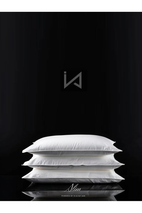 İz Original 3 Adet Slim Yastık İnce Form %100 HCS Silikon Dolgu Ultra Yumuşak 600Gr