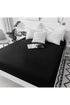 Izgi Premium Pamuklu Ranforce Lastikli Çarşaf Siyah Yüksek Kalite +30 Cm Derinlik Ebat Seçenekli