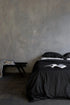 Iz Premium Salash Siyah Tek Kişilik Pamuklu Nevresim Takımı 160x220 - Premium Quality Duvet Cover