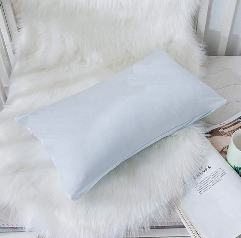 Bebek Yastık Kılıfı Seti 2 Adet Bebek Mavisi %100 Pamuklu Kapaklı 35x45 - Premium Baby Pillow Cover