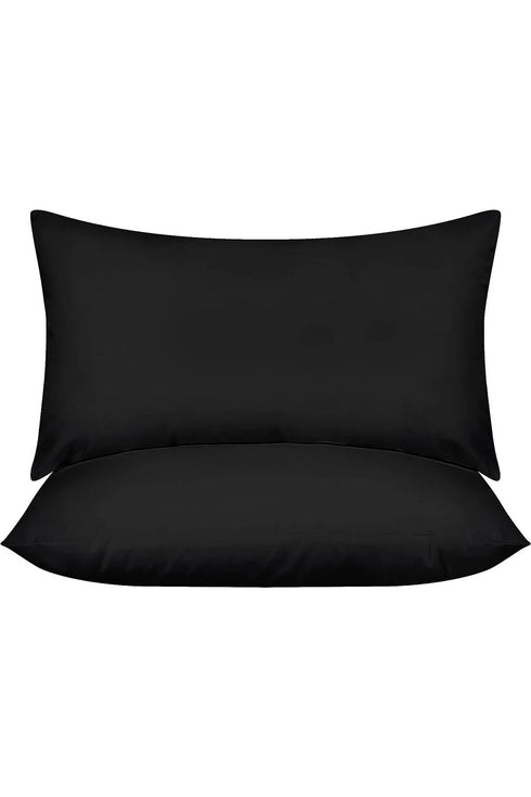 2 Adet Premium Siyah Smooth Kırlent İç Yastığı Dikdörtgen %100 Silikon Dolgu Yıkanabilir Pamuk Kumaş