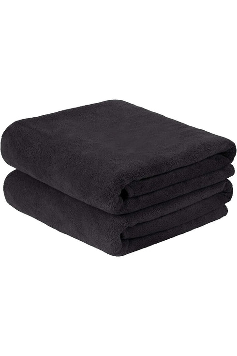 Siyah Spor Havlusu 50x90 El ve Yüz Havlusu %100 Pamuklu Micro Cotton BLCK V2 Gece Siyahı