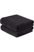 Siyah Spor Havlusu 50x90 El ve Yüz Havlusu %100 Pamuklu Micro Cotton BLCK V2 Gece Siyahı