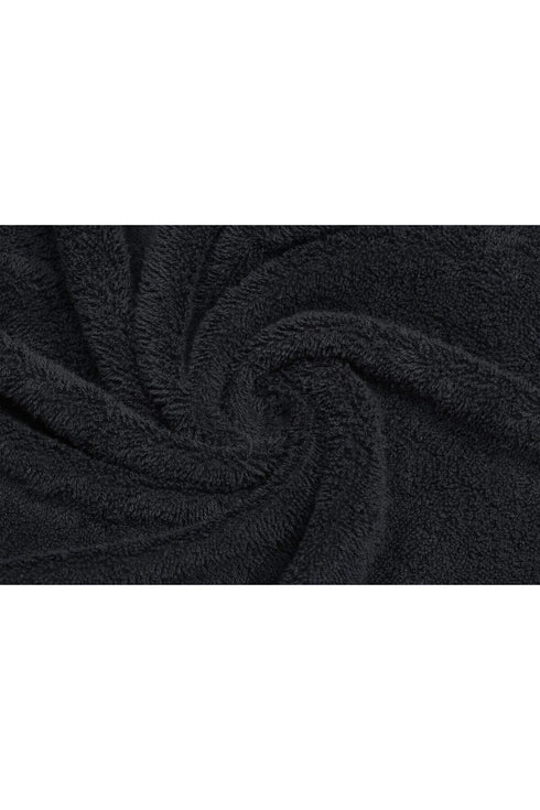 Siyah Spor Havlusu 50x90 El ve Yüz Havlusu %100 Pamuklu Micro Cotton BLCK V2 Gece Siyahı