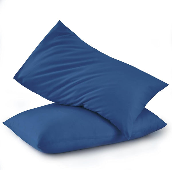 Lacivert Pamuklu Bebek Yastık Kılıfı Seti