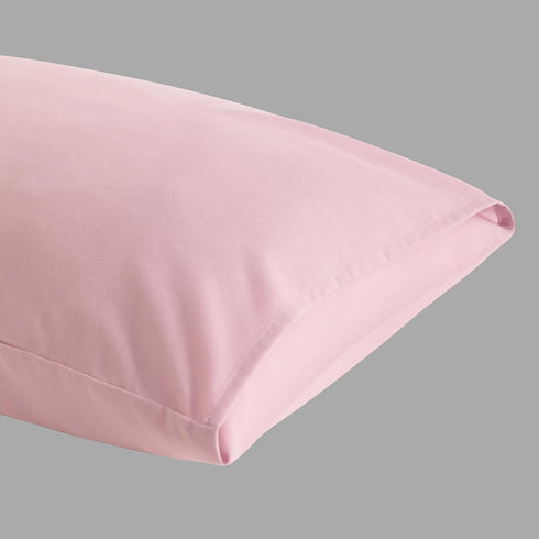 Pembe Pamuklu Bebek Yastık Kılıfı Seti